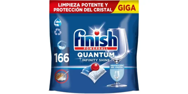 Pack x166 Pastillas para lavavajillas Finish Powerball Quantum Infinity Shine