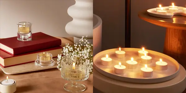 Pack 18x velas de té Bolsius True Scents vainilla