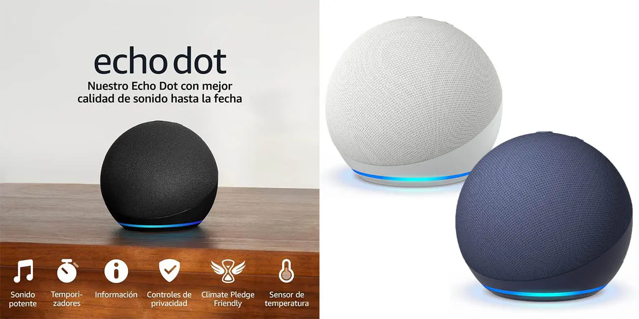 2x Altavoz Echo Dot 5ª Gen