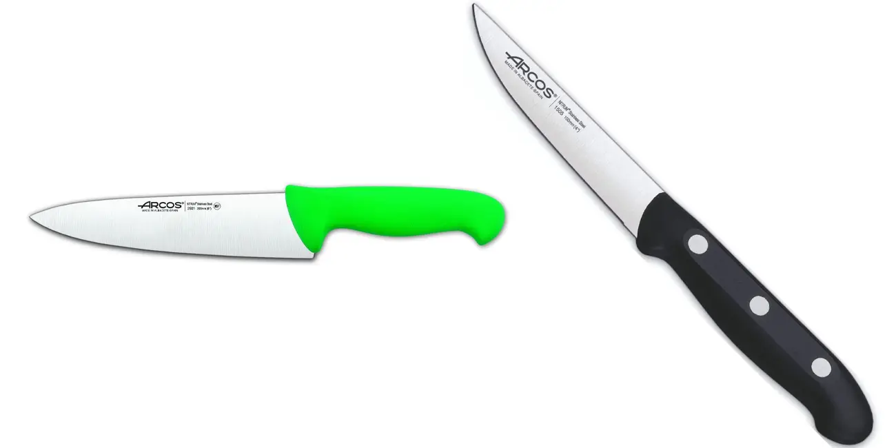 Pack Arcos Serie 2900 de cuchillo cocinero y maitre