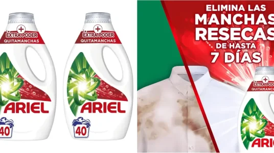 Pack 2x Detergente líquido Ariel + Extra Poder Quitamanchas
