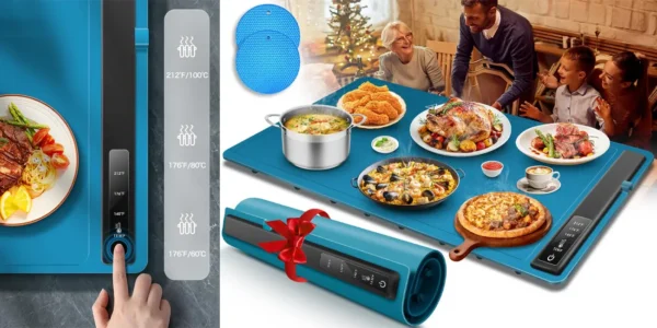 Pack 2x bandejas de calentamiento KingSom para alimentos