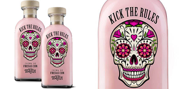 Pack 2x Licor de Crema de fresas con tequila Kick The Rules