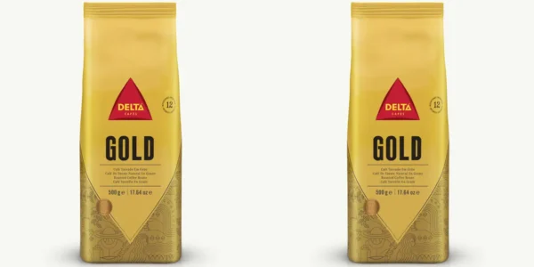 Pack 2x café en grano Delta Gold Natural de 500 gr
