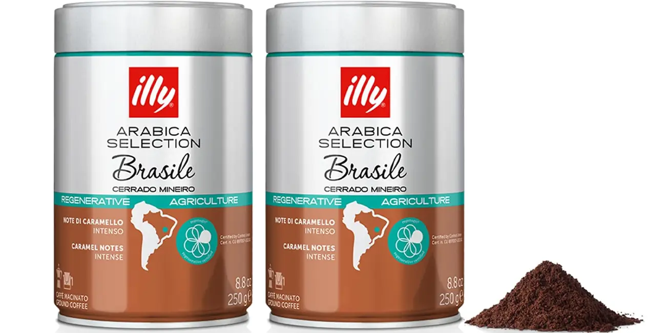 Pack 2x Café molido Illy Arabica Selection Brasil de 250 gr
