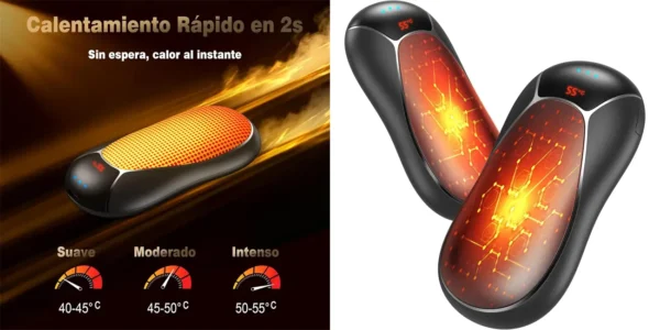 Pack de 2 calentadores de manos LuJasi magnéticos