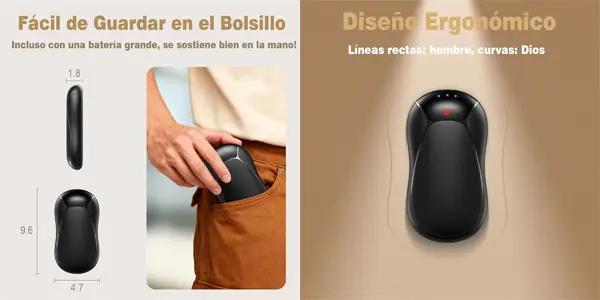 Pack de 2 calentadores de manos LuJasi magnéticosº