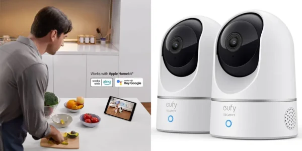 Pack 2x Cámara de vigilancia IP Wifi Eufy 2K