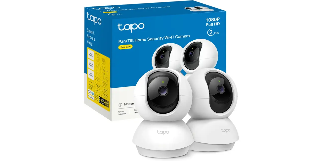 Pack de 2 cámaras WiFi TP-Link Tapo C200P2