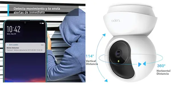 Pack de 2 cámaras WiFi TP-Link Tapo C200P2