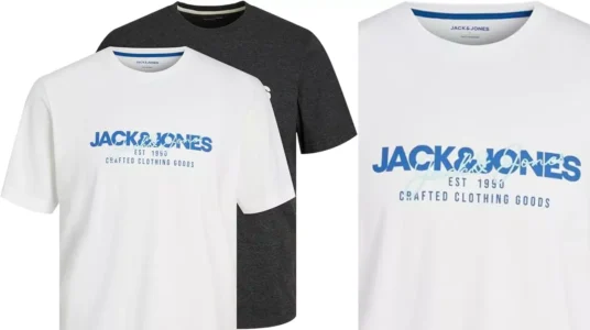 2 Camisetas Jack & Jones de algodón para hombre