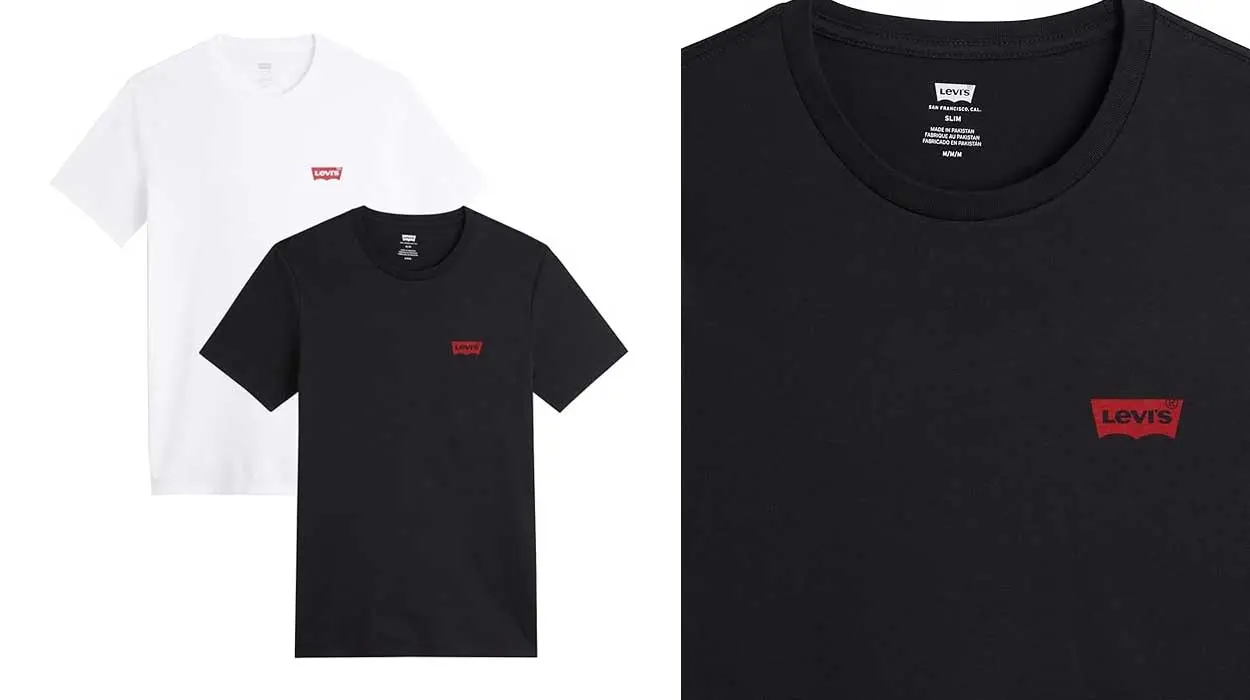 2 camisetas Levi's Crewneck Graphic Tee pack