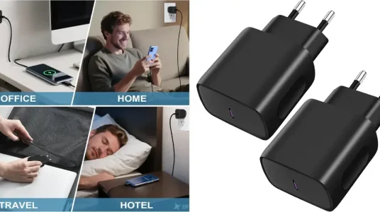 Pack 2x cargador USB-C Vemfay de 25W