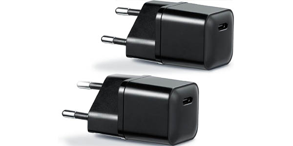 Pack 2x Cargador USB-C Jigerjs de 20W