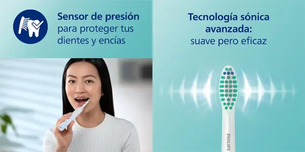 Pack 2x cepillo de dientes eléctrico Philips Sonicare 3100