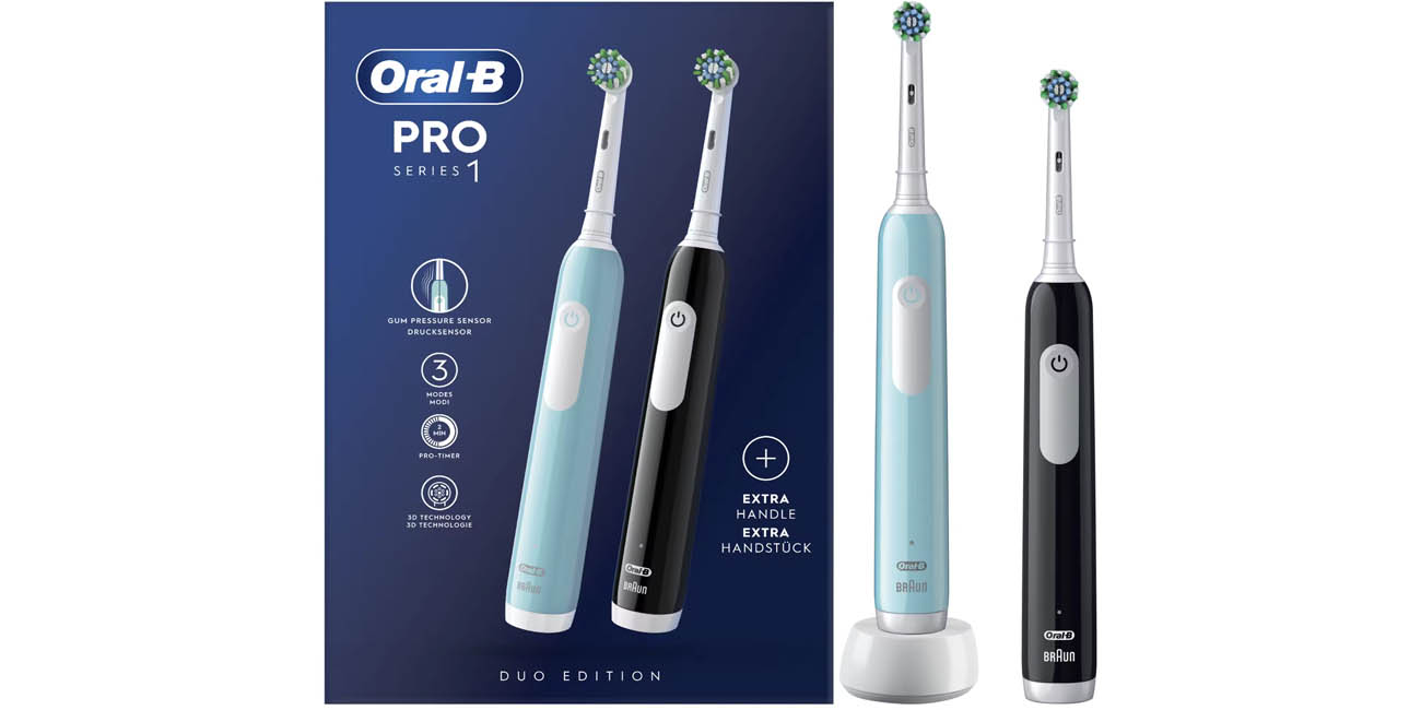 Pack 2x Cepillo eléctrico Oral-B Pro Series 1