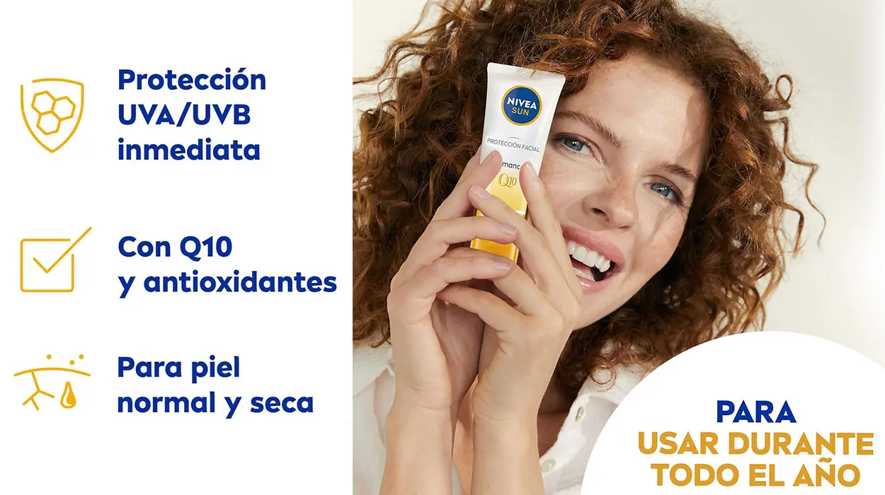 Pack x2 Crema solar Nivea Sun Q10 Antimanchas FPS50 barato