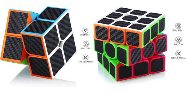 Pack 2x Cubo mágico Speed Cube 3x3 y 2x2 tipo Rubik
