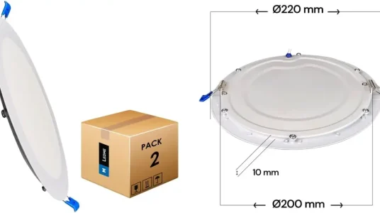 Pack 2x downlight LED M Ledme de 20W
