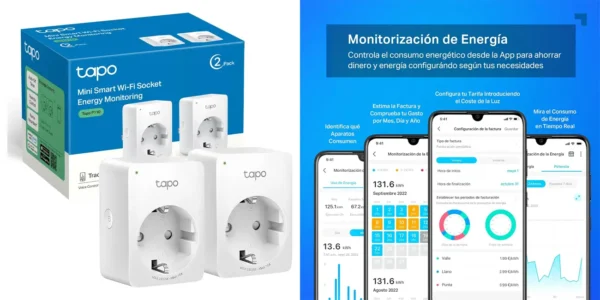 Pack 2x enchufe WiFi TP-Link Tapo P110