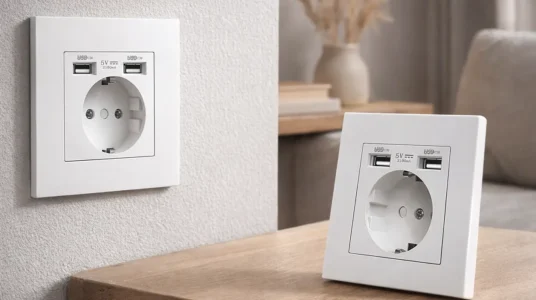 Pack 2x Enchufe de pared Delviz con 2 puertos USB