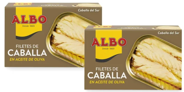 Pack 2x Filetes de caballa en aceite de oliva Albo