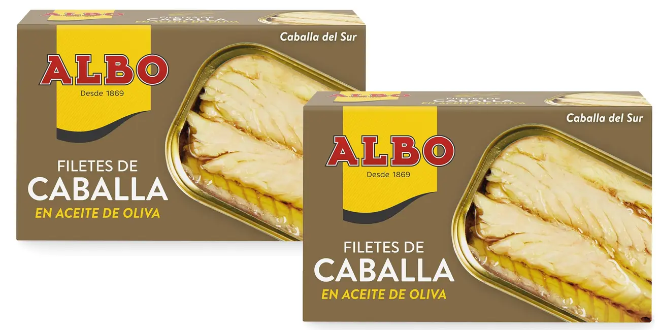 Pack 2x Filetes de caballa en aceite de oliva Albo
