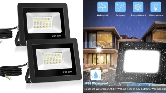 Pack 2x foco LED Realky IP65 de 20W para exterior