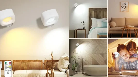 Pack 2x lámpara de pared HighLuc recargable