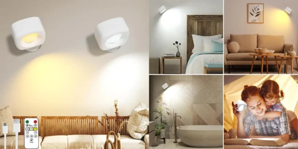 Pack 2x lámpara de pared HighLuc recargable
