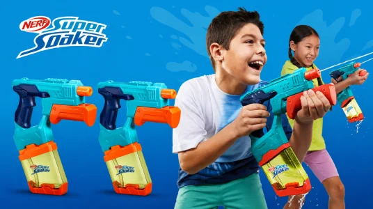 2 lanzadores de agua Hasbro Nerf Super Soaker
