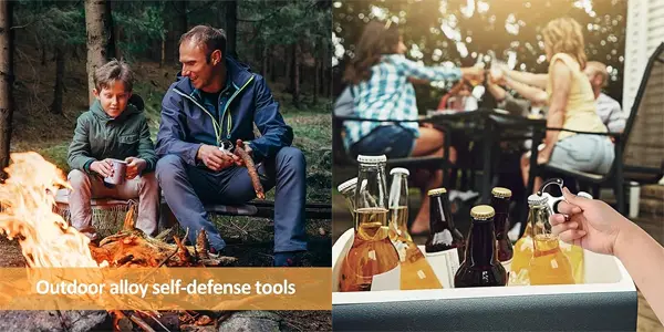Pack 2x llavero de autodefensa Duronge con abrebotellas