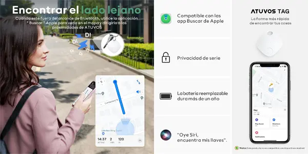 Pack 2x localizador de objetos ATUVOS