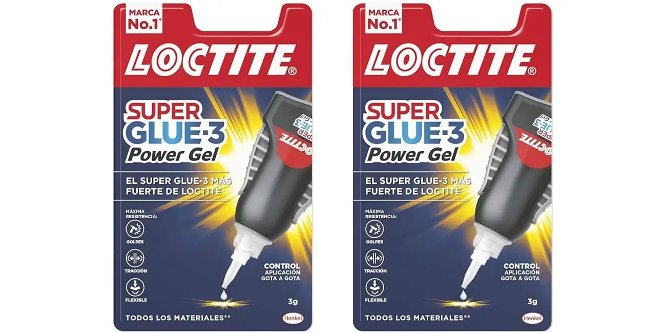 Pack 2x Pegamento Loctite Super Glue-3 Power Gel