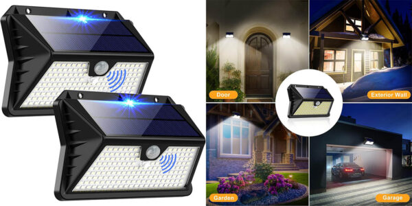 Pack x2 Luces solares LED OUILA para exterior
