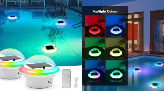 Set de x2 Luces LED flotantes y solares WHATOOK
