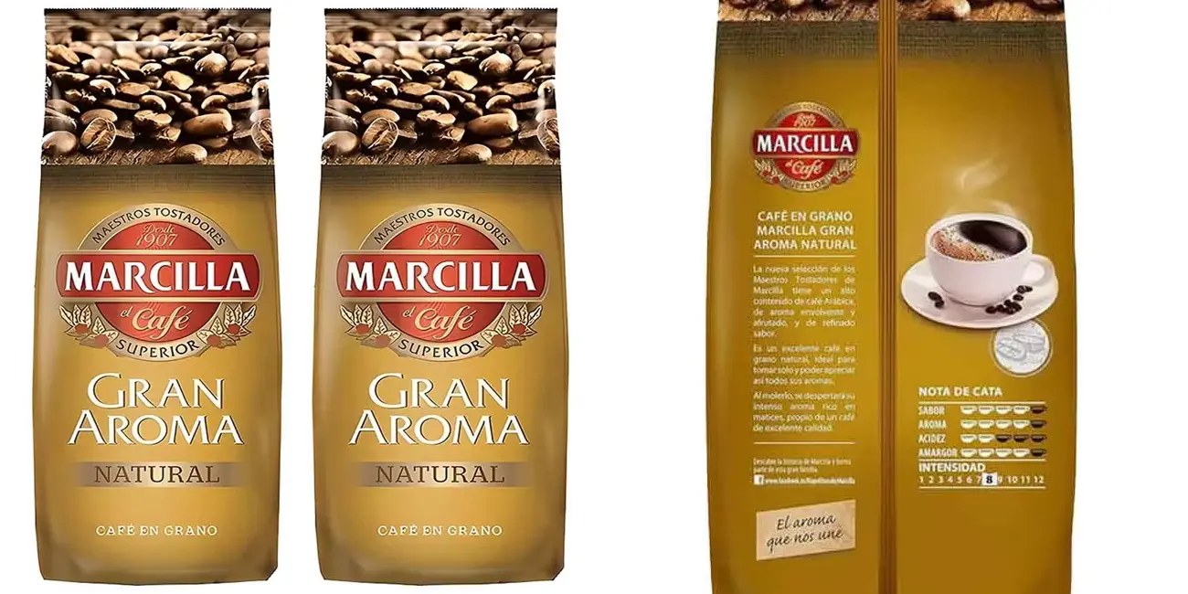 Café en grano Marcilla Gran Aroma Natural