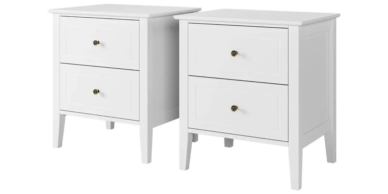 Pack 2x mesita de noche con cajones