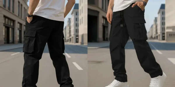 2x pantalones cargo para hombre