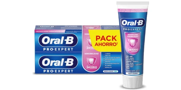 Pack 2x Pasta de dientes Oral-B Pro-Expert sensibilidad y blanqueamiento