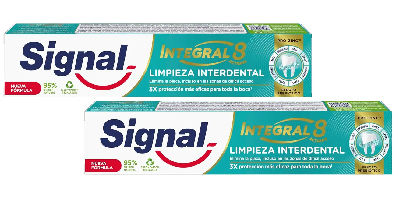 Pack 2x pasta de dientes Signal Integral8