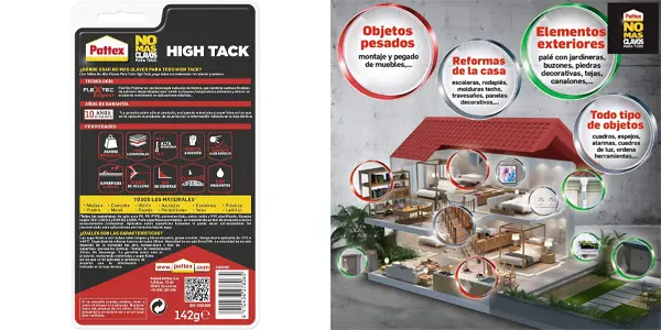Pack 2x Adhesivo Pattex No Más Clavos para todo