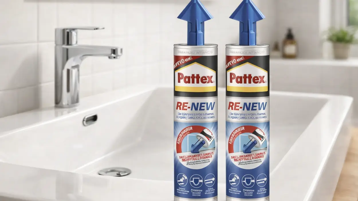 Pack 2x Silicona blanca para sanitarios Pattex RE-NEW