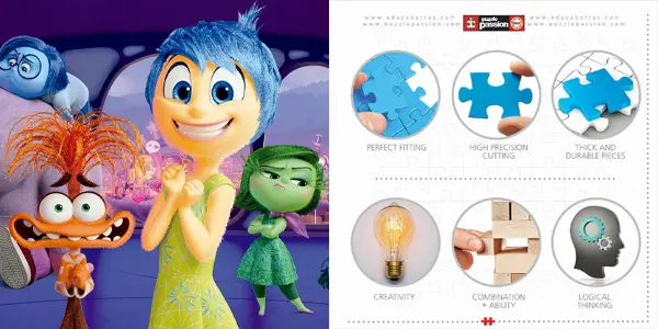 Pack 2x puzles Educa Inside Out de 100 piezas