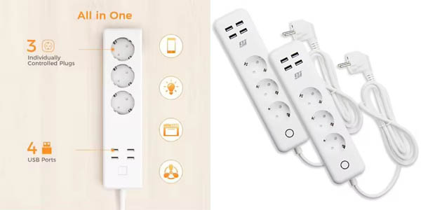 Pack 2x Regleta inteligente WiFi Nine & One