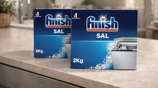 Pack 2x Sal para lavavajillas Finish función antical de 2 kg