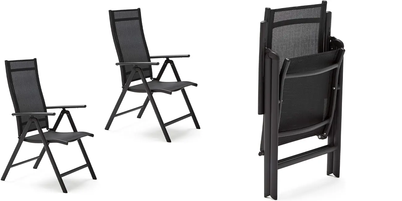 Pack 2x silla de jardín multiposición KG KITGARDEN