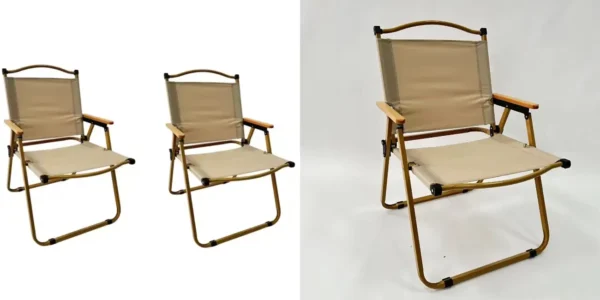 Pack de 2 sillas de camping plegables