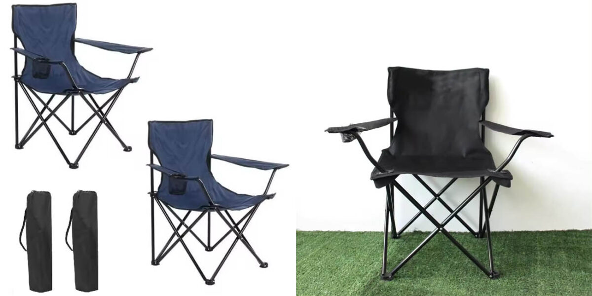 Pack x2 Sillas de camping plegables y ligeras