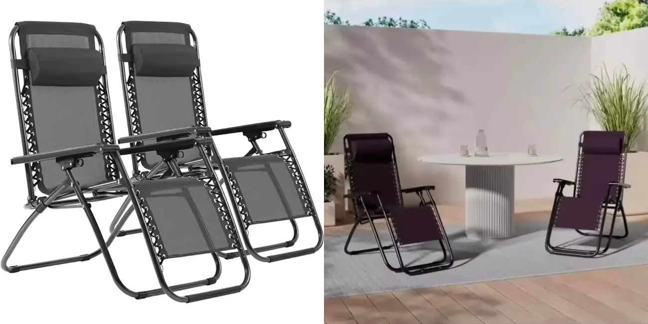 Pack x2 Tumbonas plegables gravedad cero